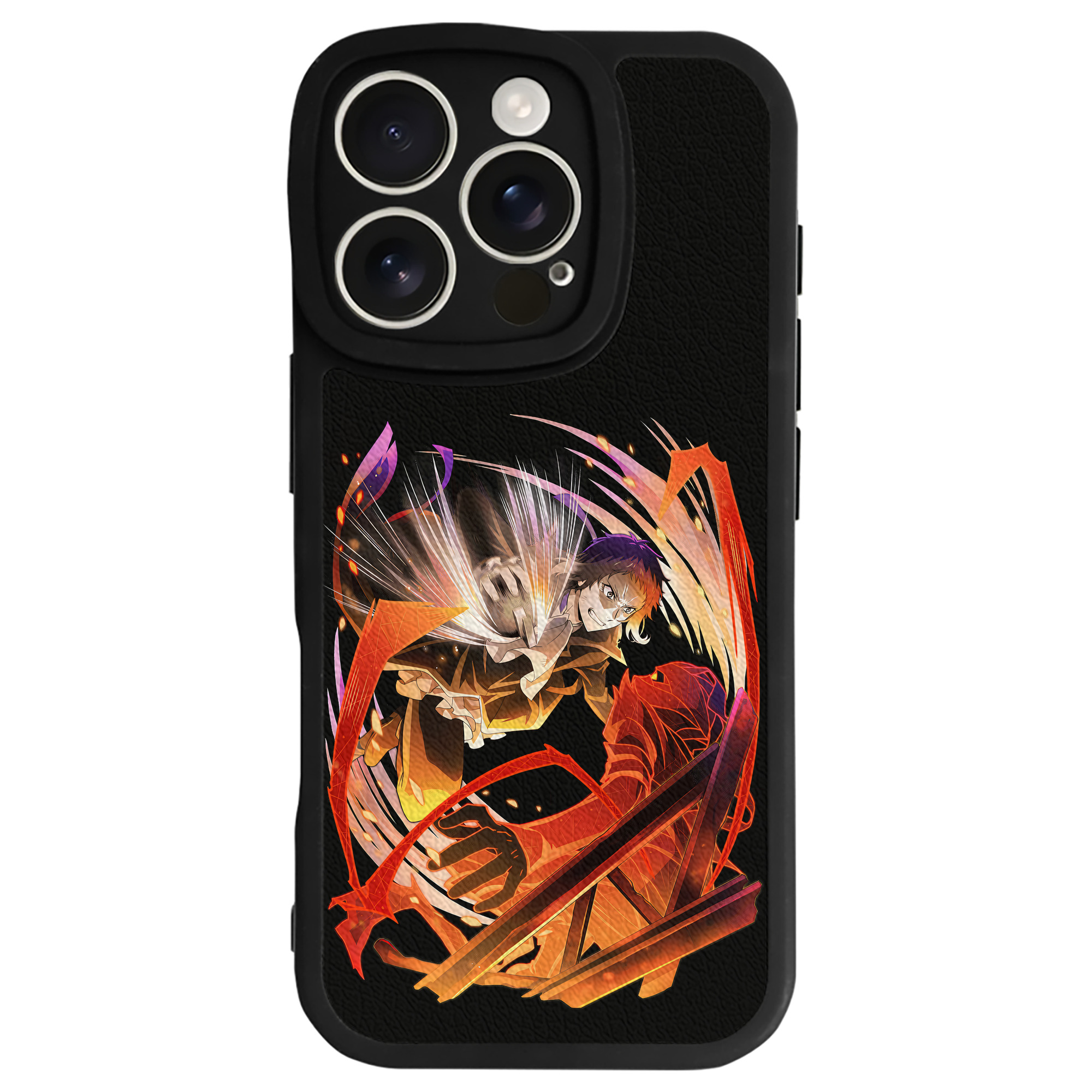 （画像用） 文豪ストレイドッグス Bungo Stray Dogs 【iPhone 16シリーズ対応】シリコンスマホケース（レザー調） 材質：シリコン
